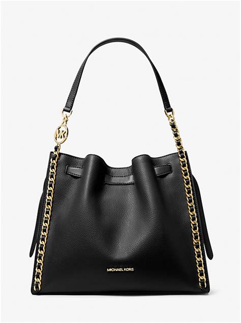 michael kors small purse with chain|mina large chain shoulder bag.